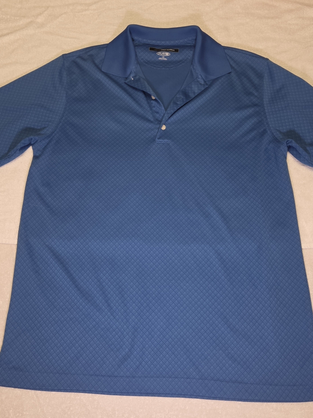 Greg Norman Play-Dry Blue Golf Polo Shirt Men’s Size Large